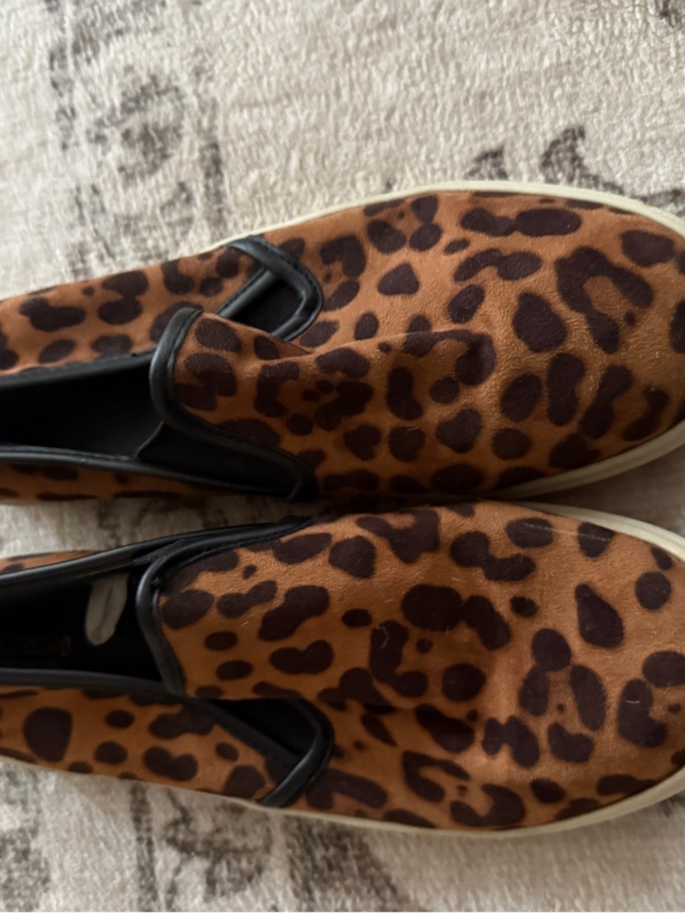 Target Leopard Print Slip-On Flats - Brown and Black